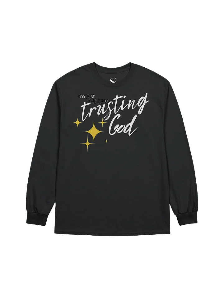 I'm Just Out Here Trusting God - Unisex Long Sleeve Tee - Dark Colors product image (2)