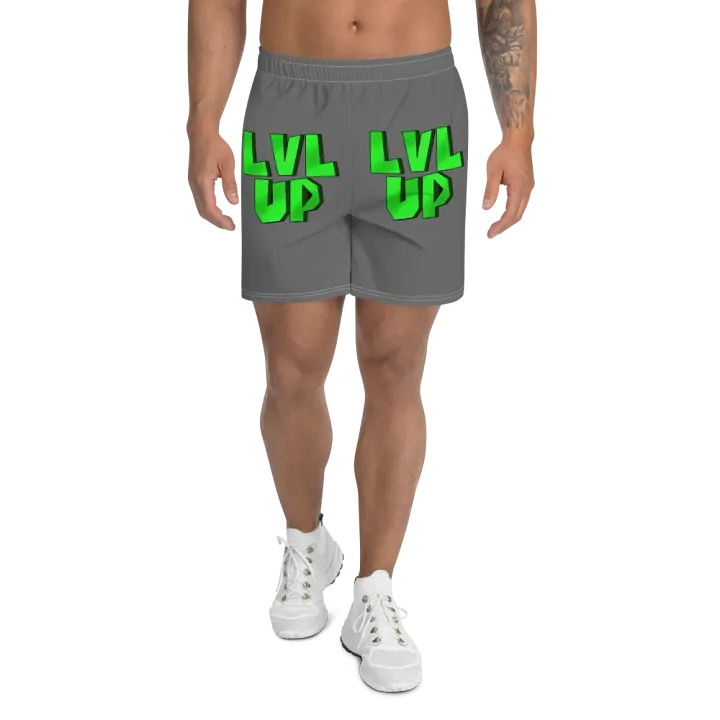 LVL UP Mens Grey Workout Shorts product image (1)