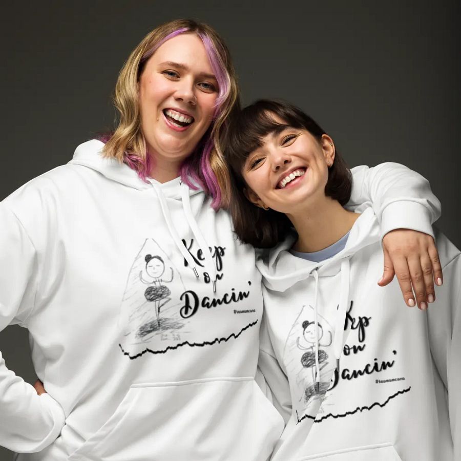 Keep Dancin' - White PULLOVER Hoodie product image (6)