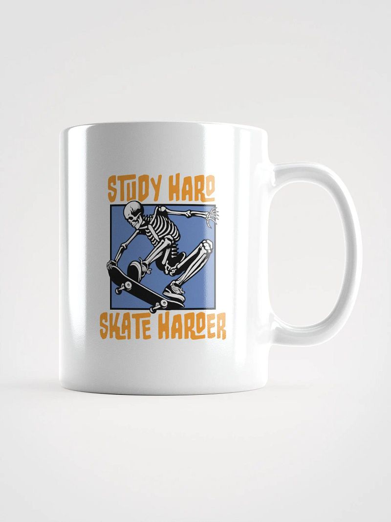 Study Hard, Skate Harder – The Ultimate Skater Coffee Mug