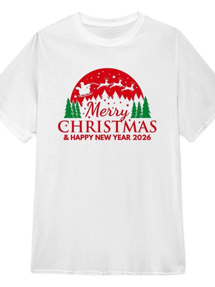Merry Christmas & Happy New Year 2026 T-Shirt product image (1)