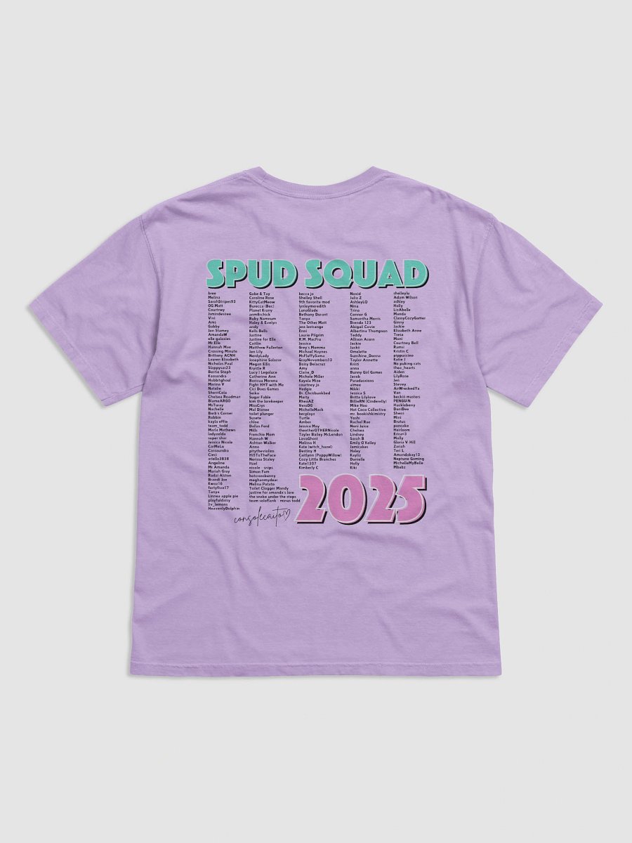 spud squad 2025 tee (dark text) product image (2)