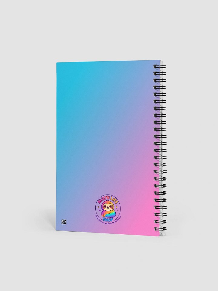 Donut Rush Me – Funny Sloth Notebook With Bubble Tea & Donut | Sloths Having Snacks Collection product image (2)