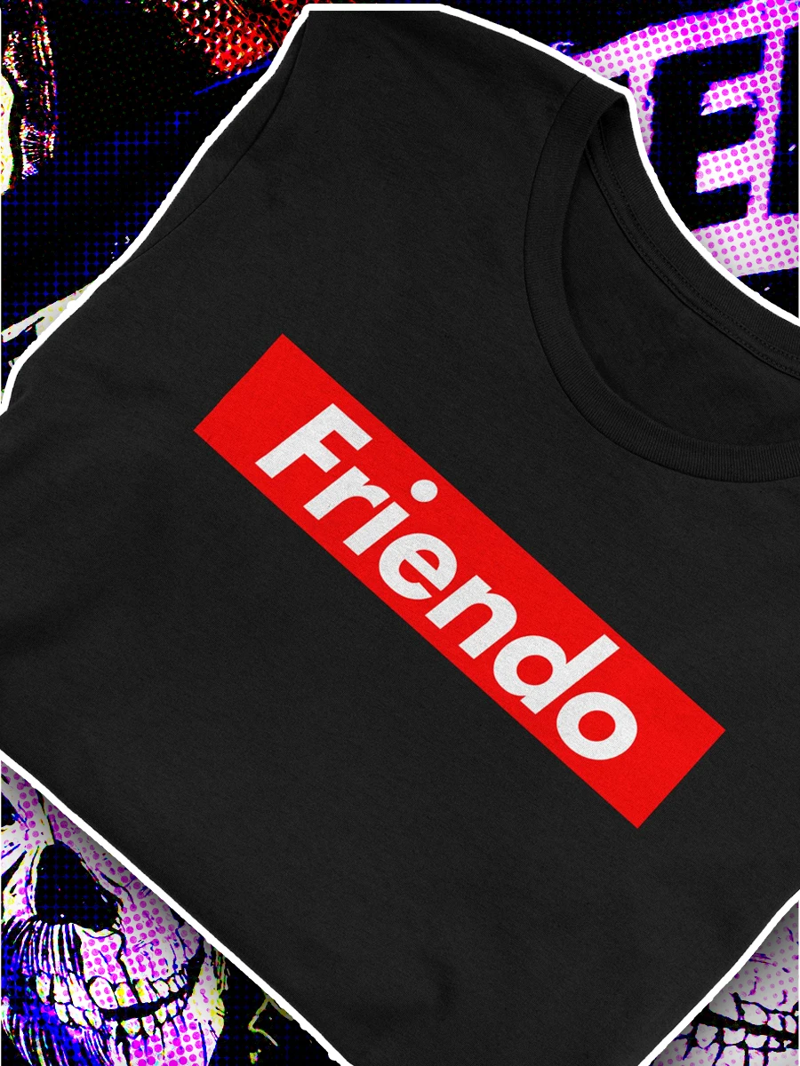 Friendo Red Bar Black Shirt product image (2)