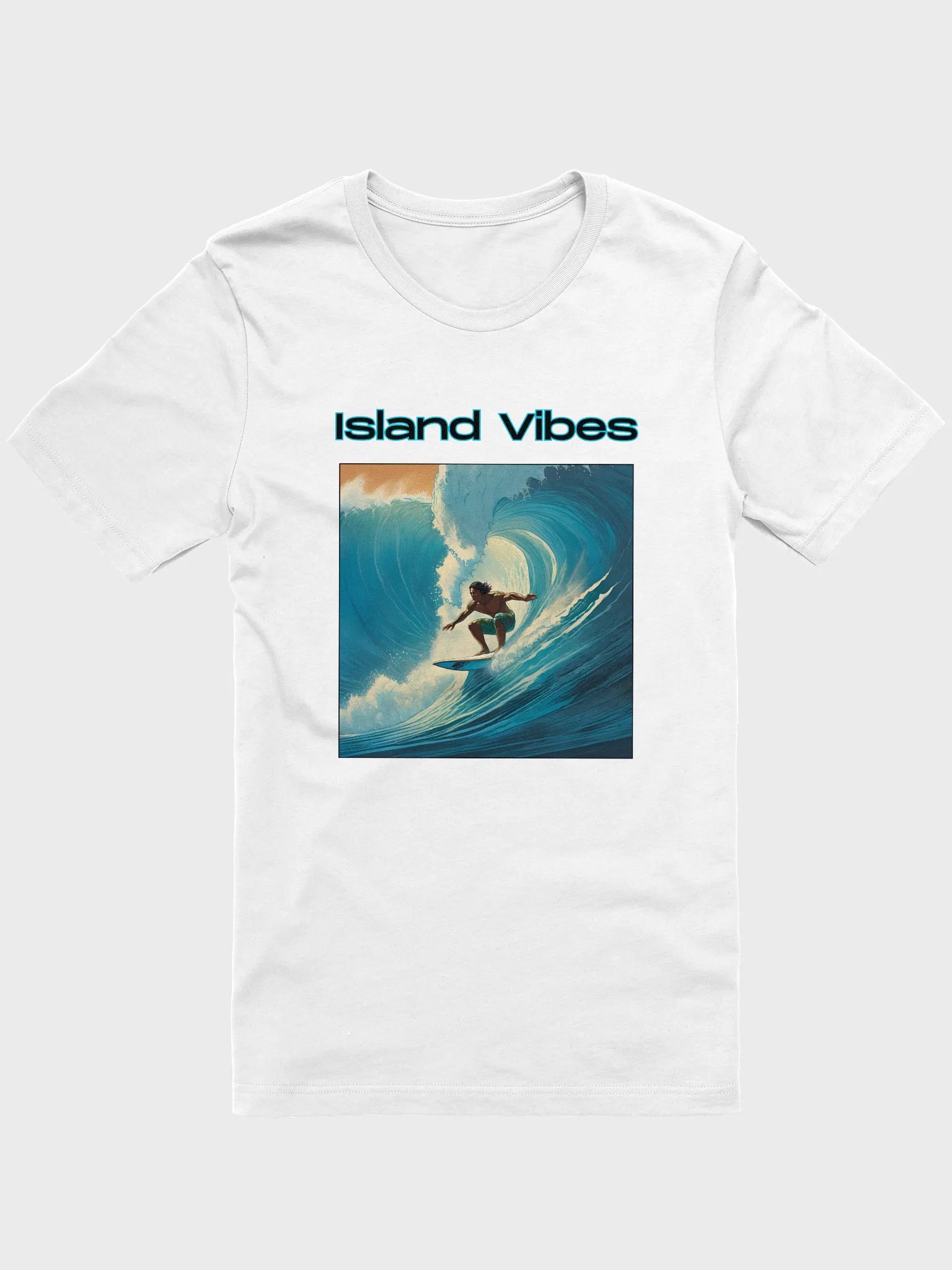 "Island Vibes" Wave Rider T-Shirt product image (41)
