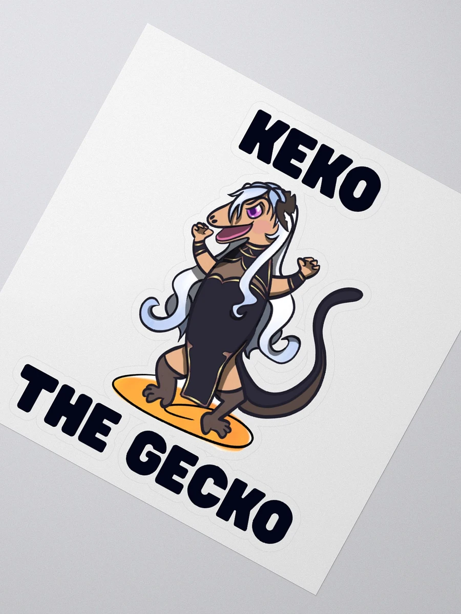 Keko the Gecko Kiss Cut Sticker! product image (4)