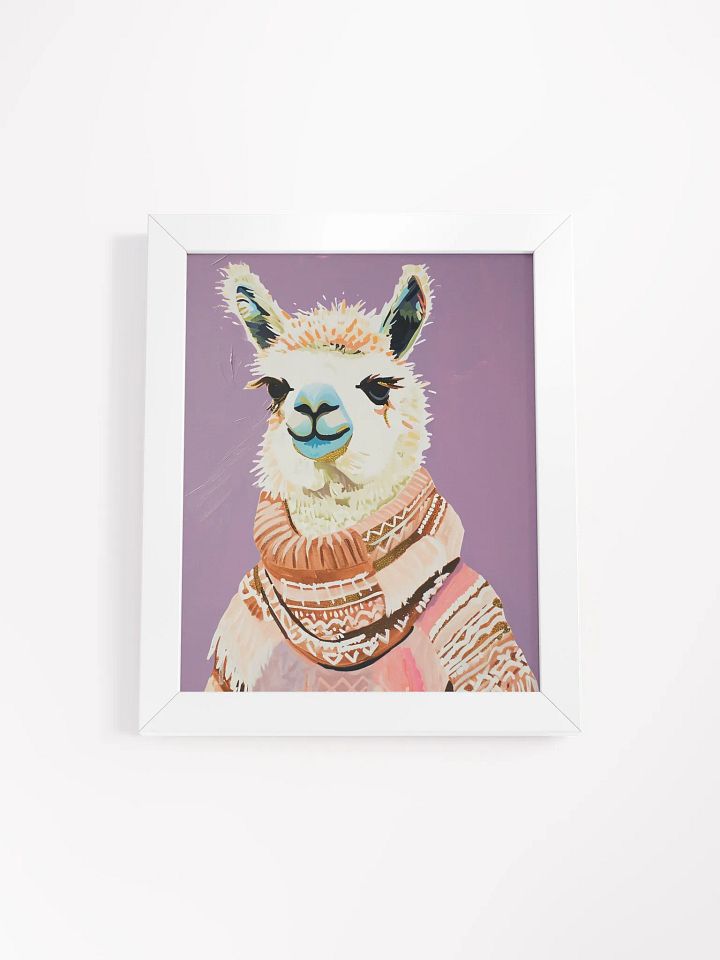 Sweater Llama Framed Poster product image (1)