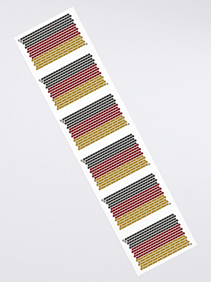 Germany Bike Chain Flag Sticker 6 Pack product image (2)