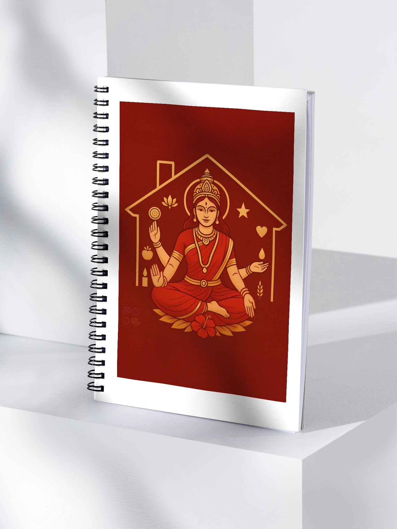 Goddess Ritual, Happy Home with Ashta Lakshmi Spiral Notebook product image (4)