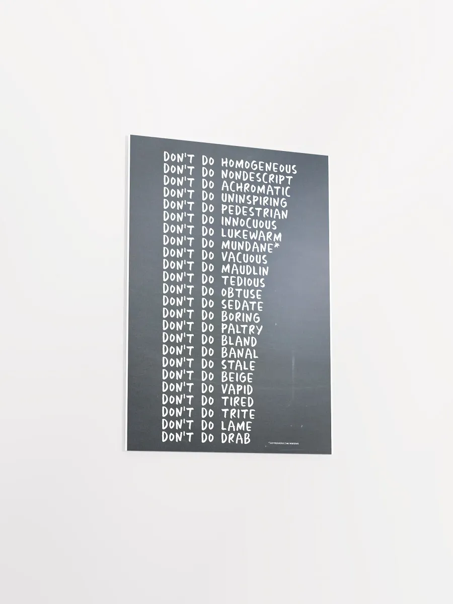 Mundane Series - justadandak.com [don't do / no colour / portrait] product image (3)