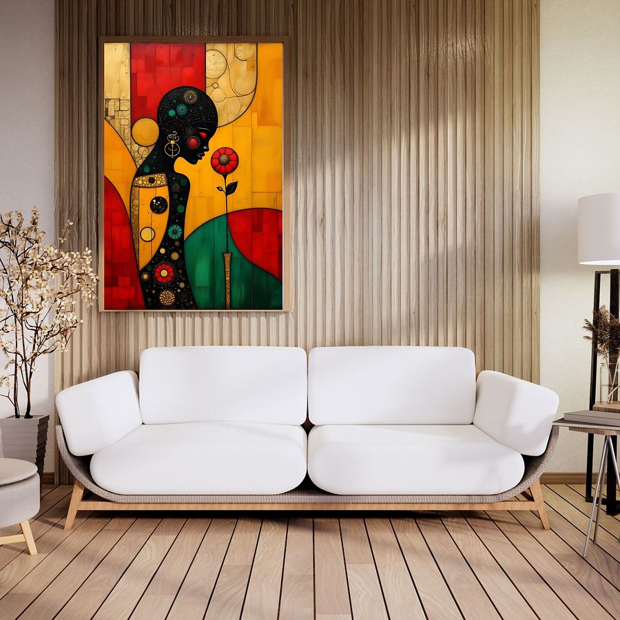 Beauty For Ashes Beautiful Black Woman Illustration Printable Art product image (4)