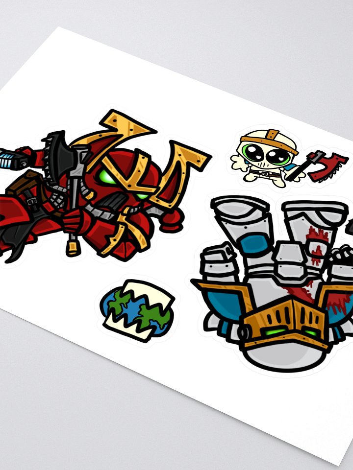 Hungry Space Soldiers Sticker Sheet product image (2)