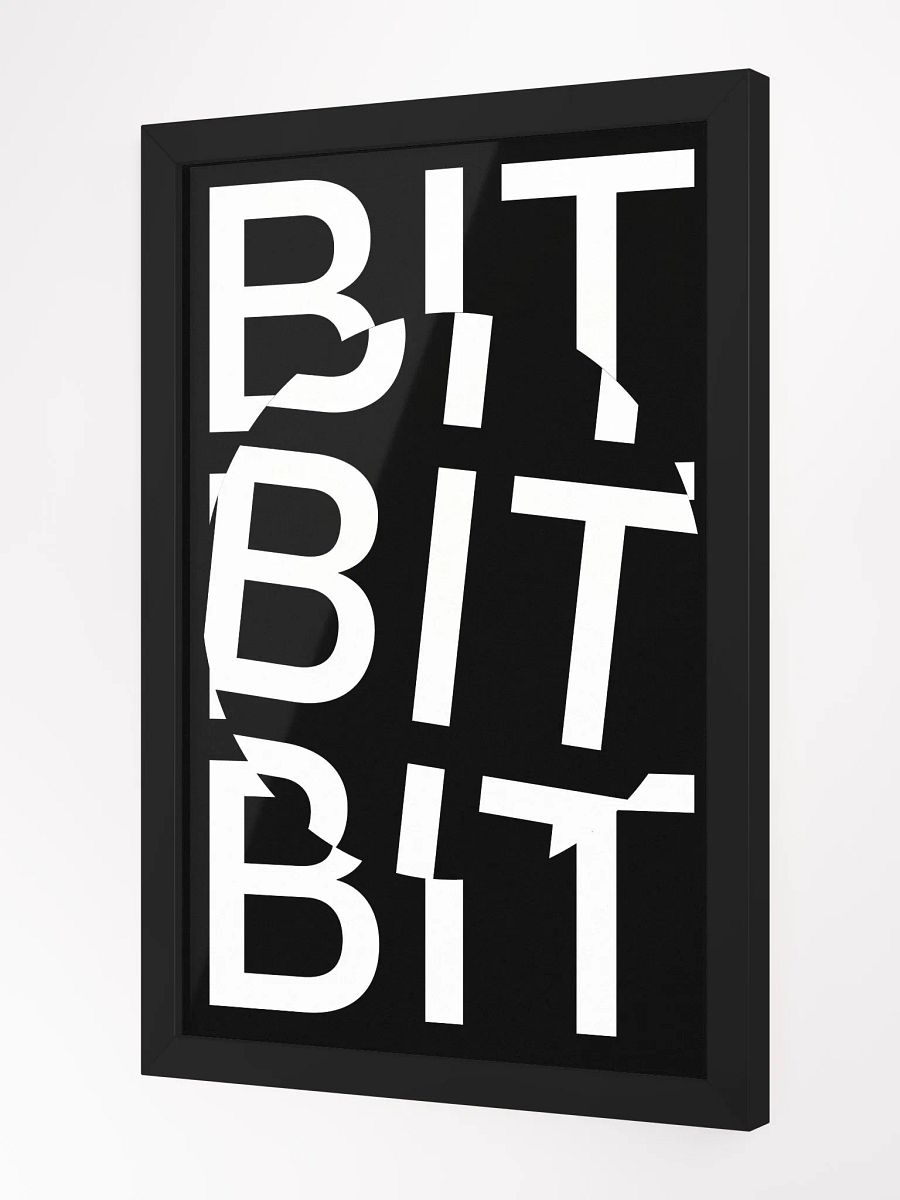 BIT COIN POSTER (BLACK) [framed] product image (3)
