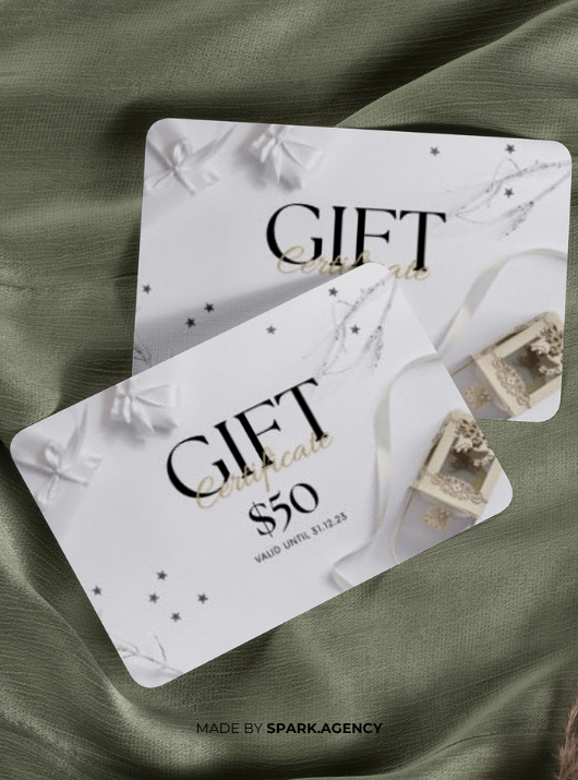 White Elegant $50 Gift Certificate product image (5)