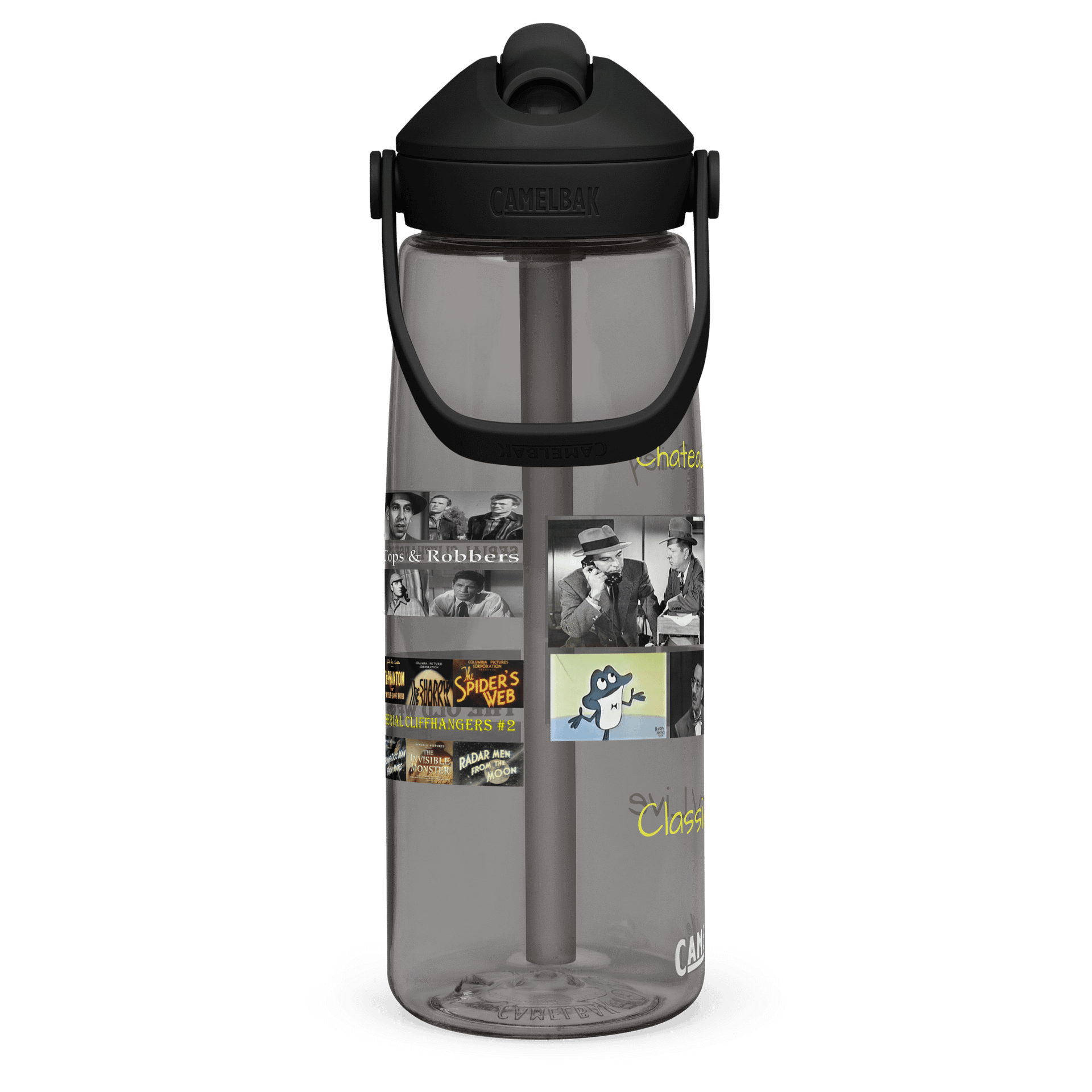 Vintage Film and TV Collage Water Bottle product image (15)