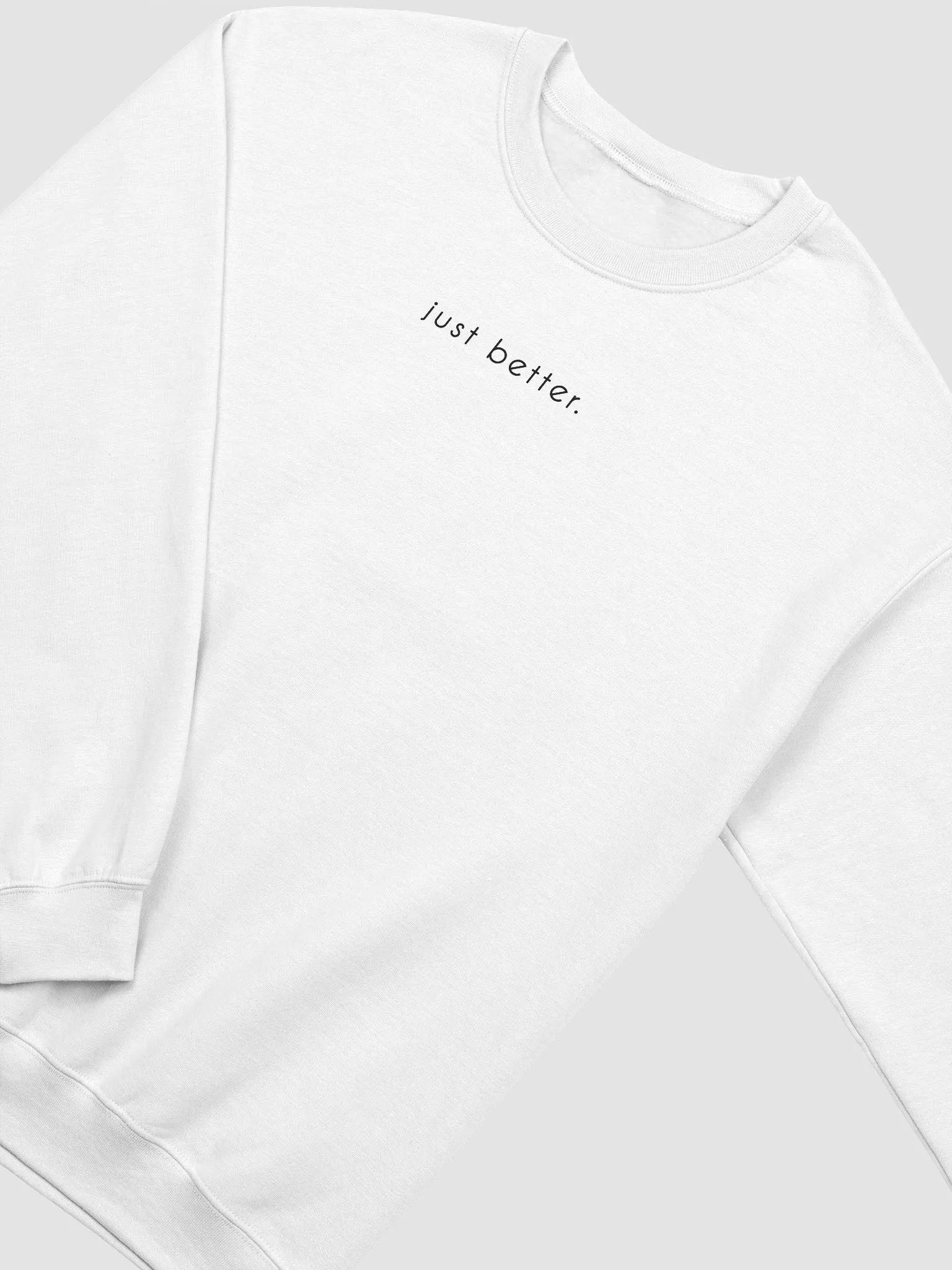 just better. crewneck (dark text) product image (3)
