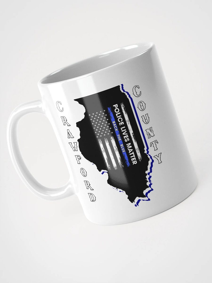 Back the Blue Crawford County, Illinois - White Mug product image (1)