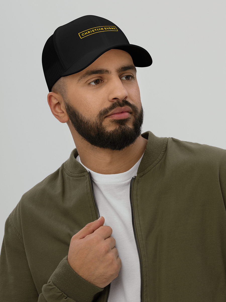 Trucker Hat // Black + Gold product image (2)