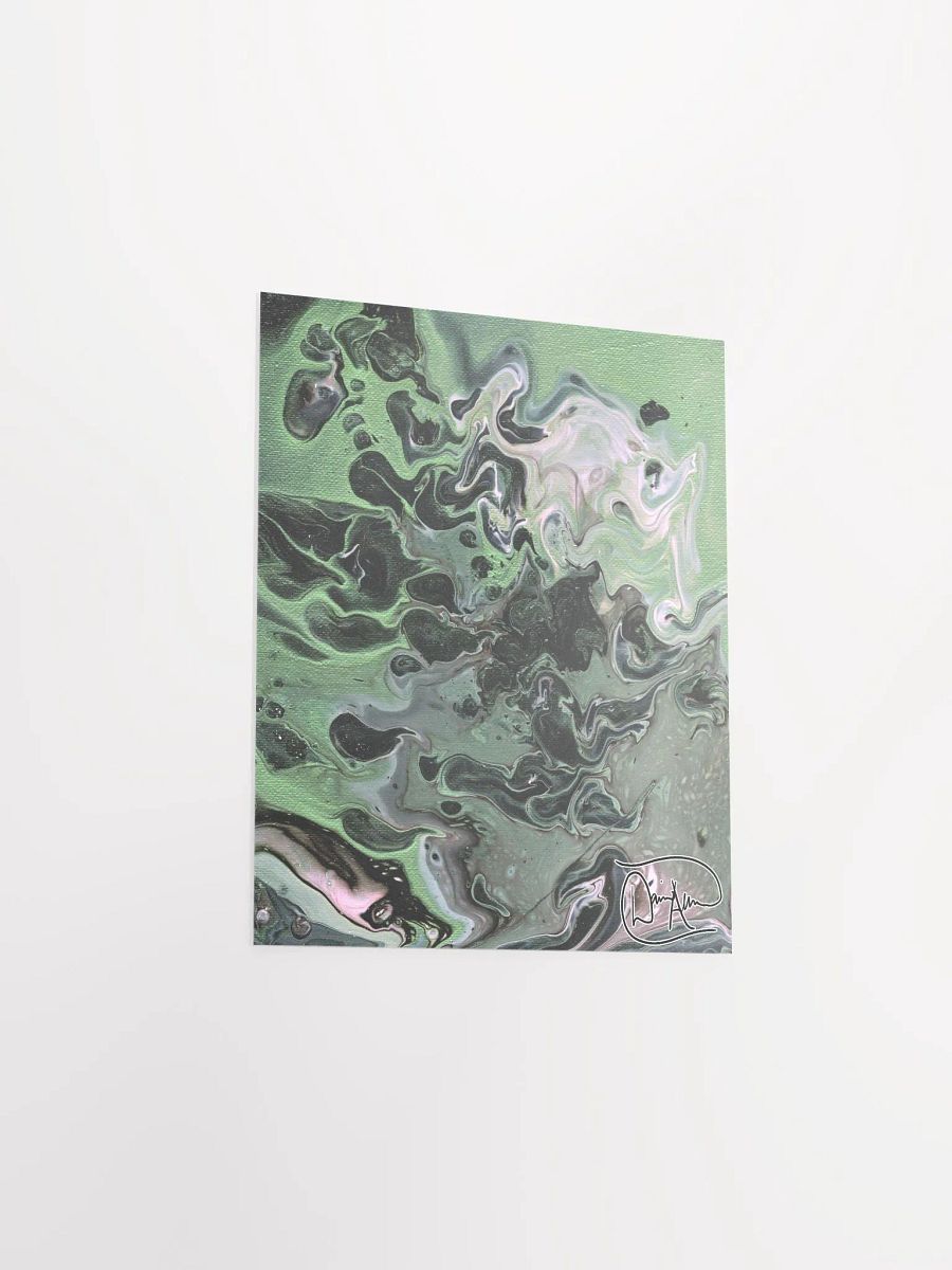 Metallic Green Fluid Acrylic Print product image (9)