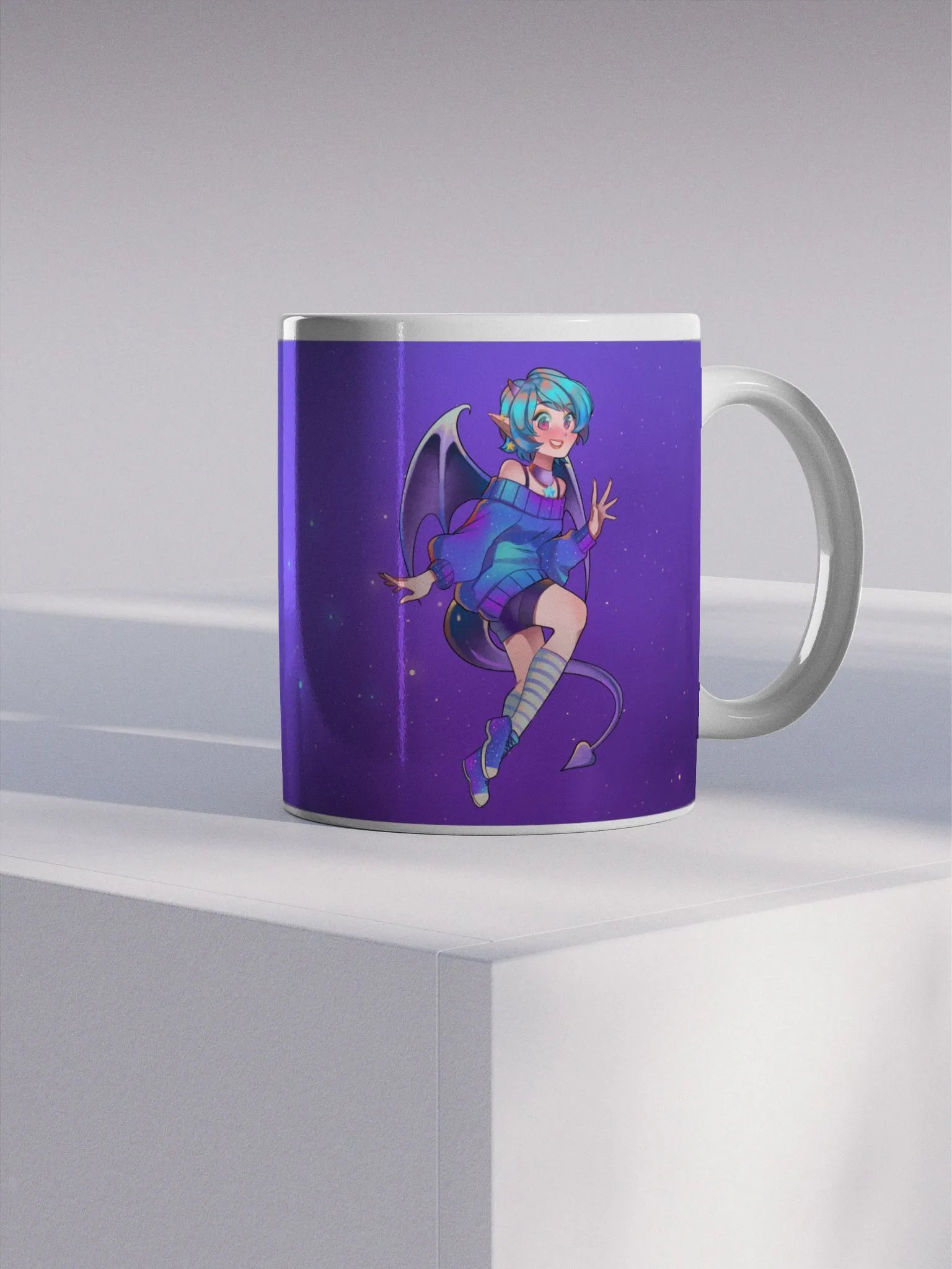 Pinipy The Demon Glossy Mug product image (1)
