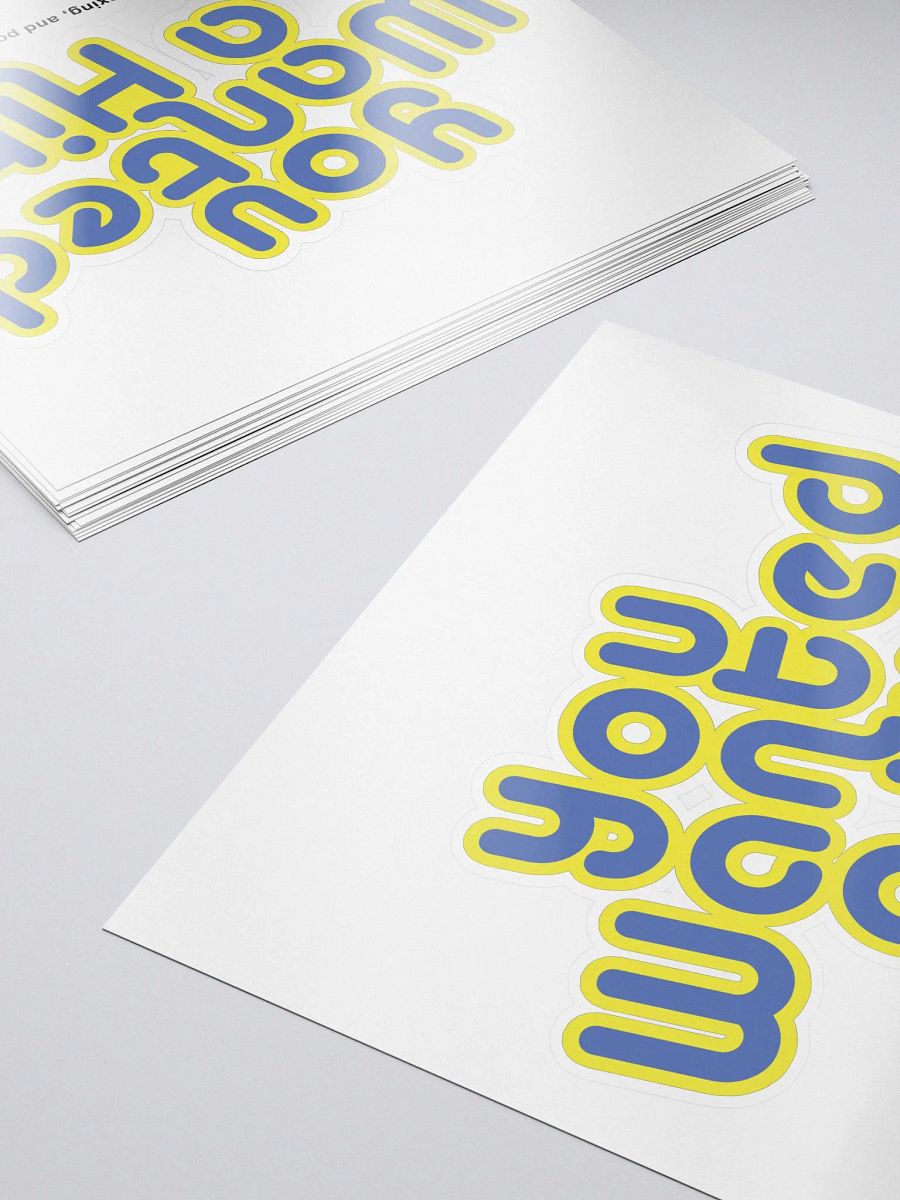 You Wanted a Hit! Logo Sticker product image (5)