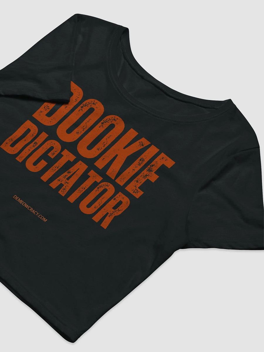 DOOKIE DICTATOR Text Graphic Women's Crop Tee product image (14)