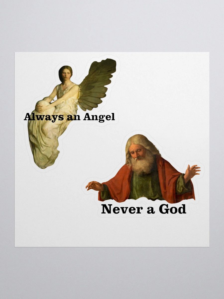 Always an Angel, Never a God Double Stickers product image (4)