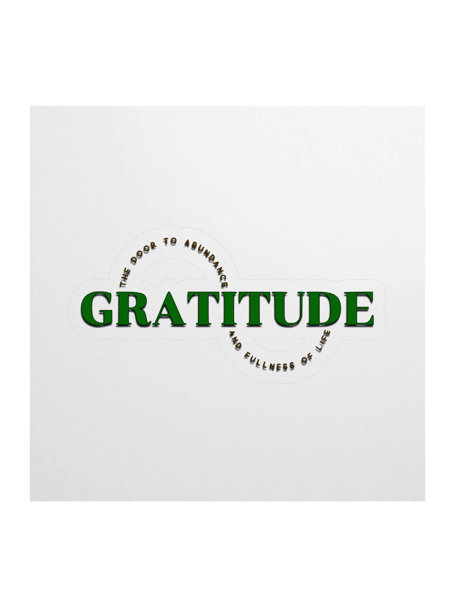 Abundance of Gratitude Kiss Cut Stickers product image (1)