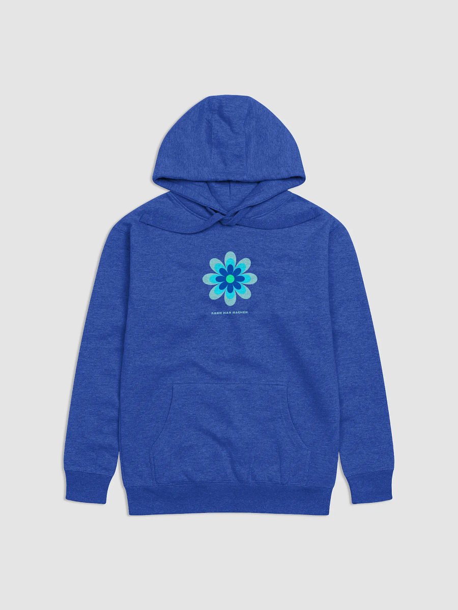 Laid-back flower Unisex Premium Hoodie "Kann man machen." - blue product image (8)