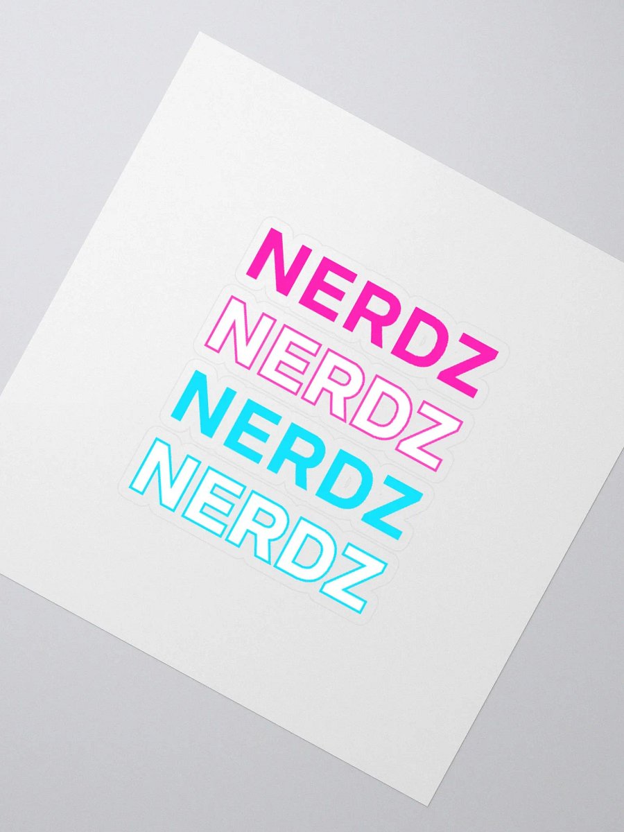 Nerdz Typography - Sticker product image (6)