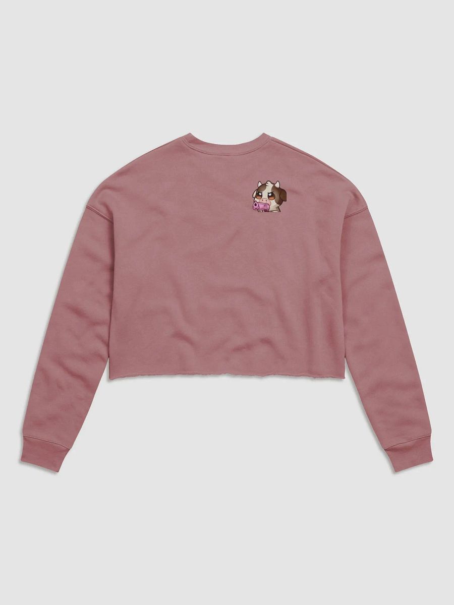 Women's Fleece Cropped Gun Emoote Crewneck Sweatshirt product image (23)