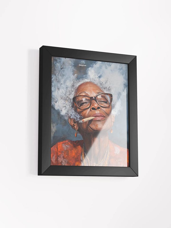 420 Stoner Art – Afrocentric Cannabis Queen Poster | Smoky High Vibes Wall Art | Trippy Weed Decor for Lounge & Dispensary product image (15)