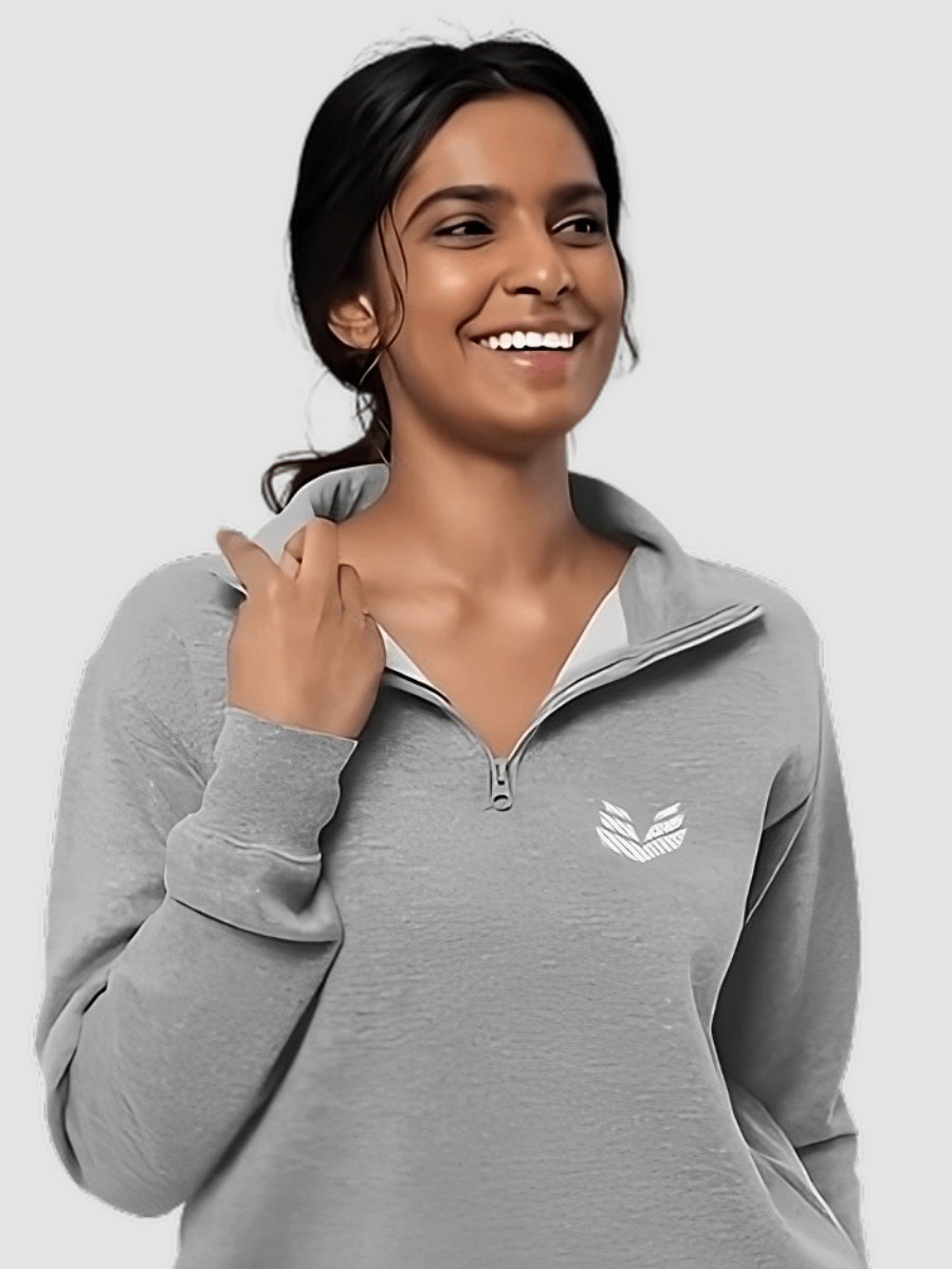 1/4 Zip Fleece Pullover - Carbon Gray product image (1)