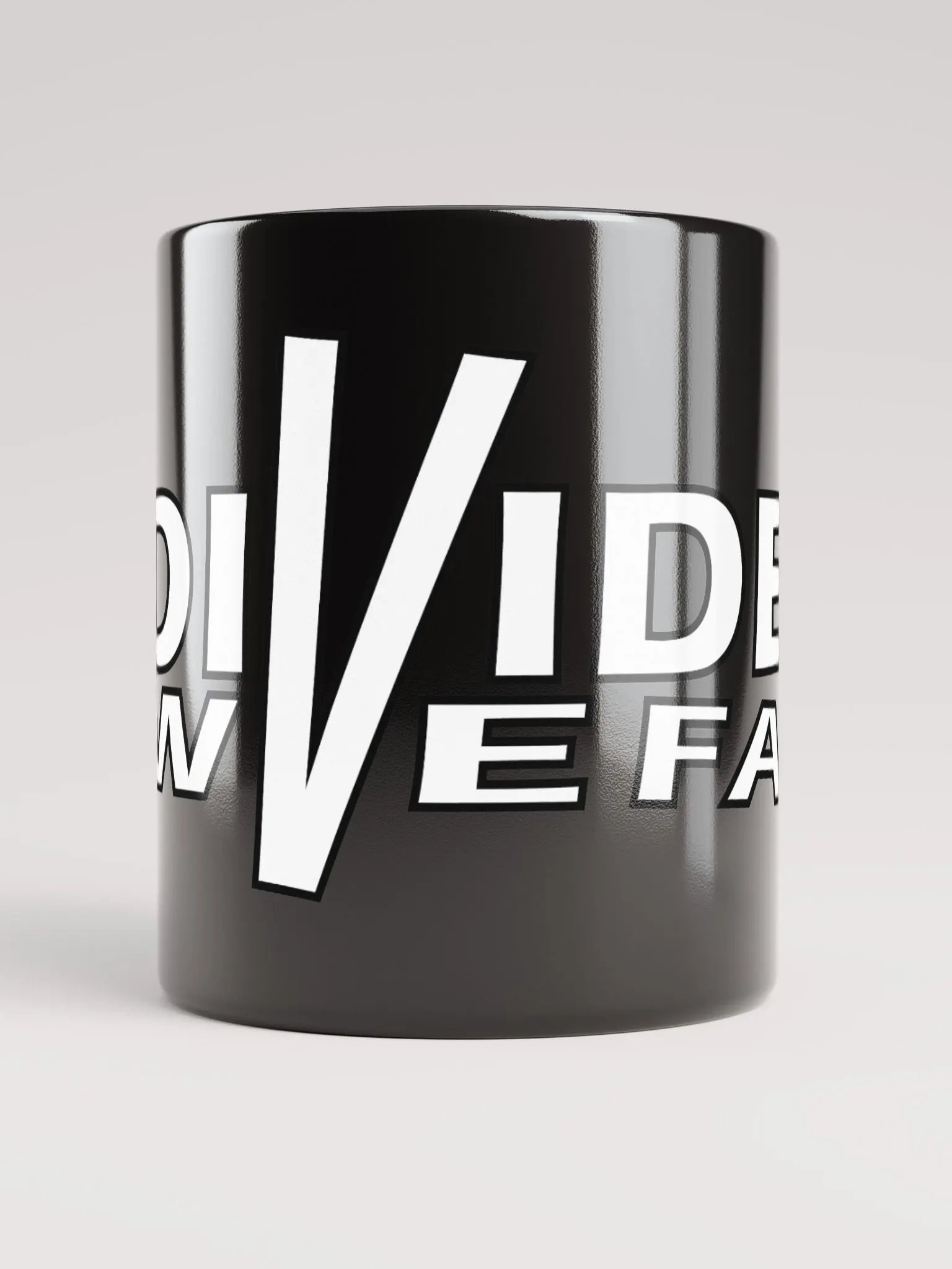 Divided We Fall - White - Black Glossy Mug product image (2)