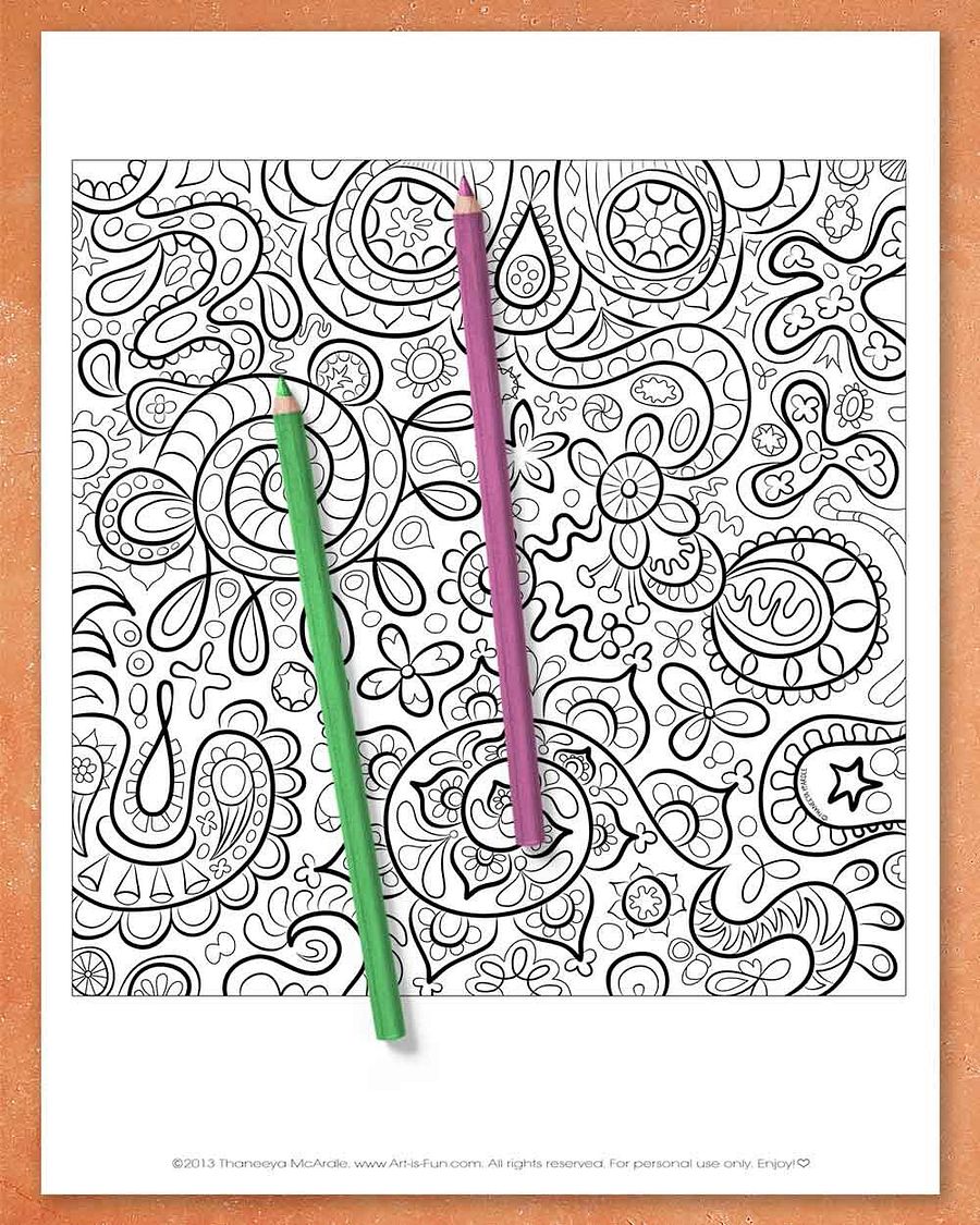 Abstract Coloring Pages product image (8)