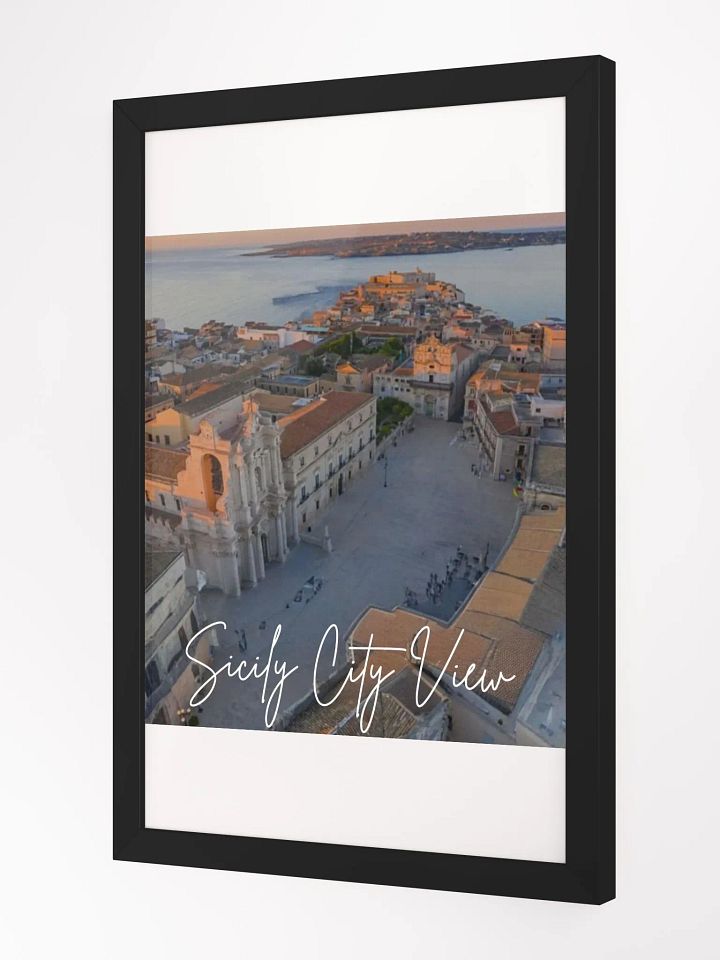 Wall Art Sicily City View Framed High-Quality Matte Poster (in) product image (2)