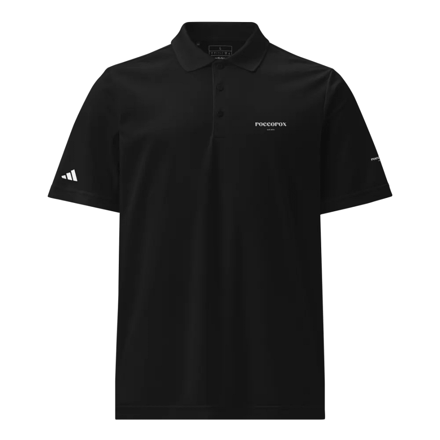 RoccoRox Adidas Polo Tee Black/White product image (12)
