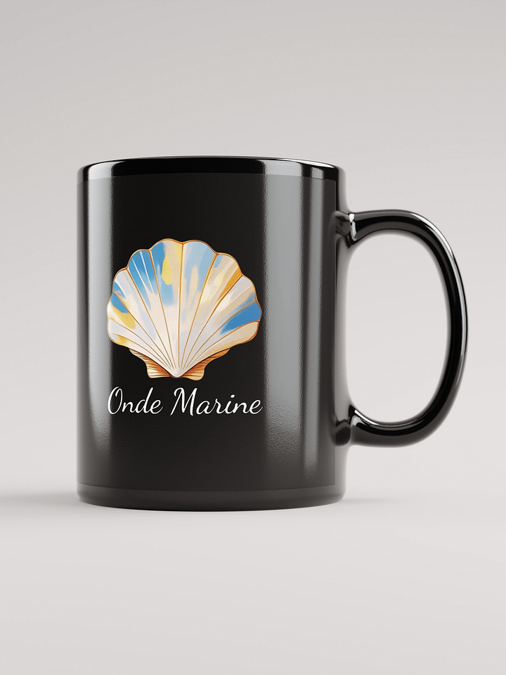 Mug Noir - Onde Marine - Idée Cadeau Orignal product image (1)