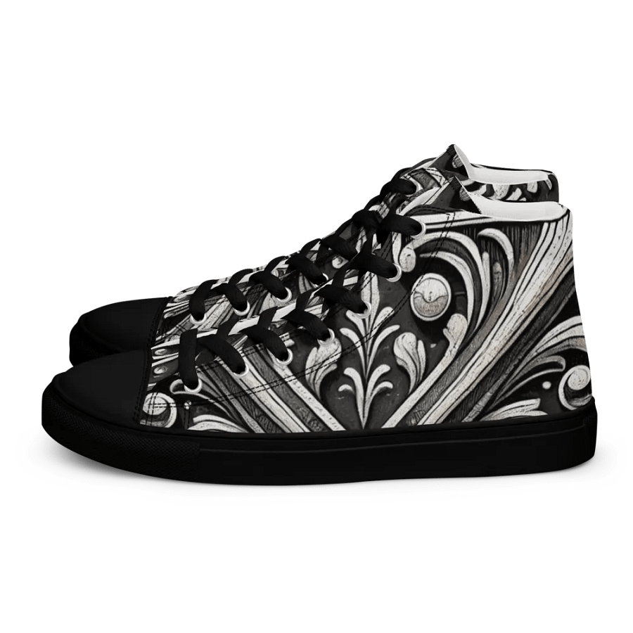 Floral X High Top Canvas Shoes product image (1)