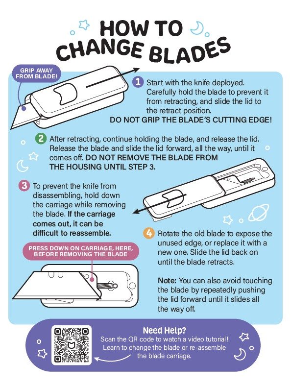 Evan and Katelyn Fidget Blade Box Opener - Purple Special Edition product image (8)