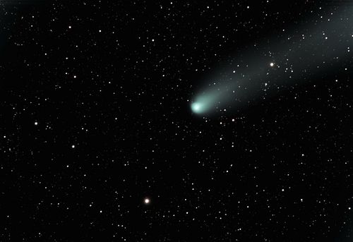 Another image from New Mexico Bortle 1 at 7500’ el. 
C/A3 (Tsuchinshan-ATLAS)
18min 30sec total integration. 
37 x 30sec subs...