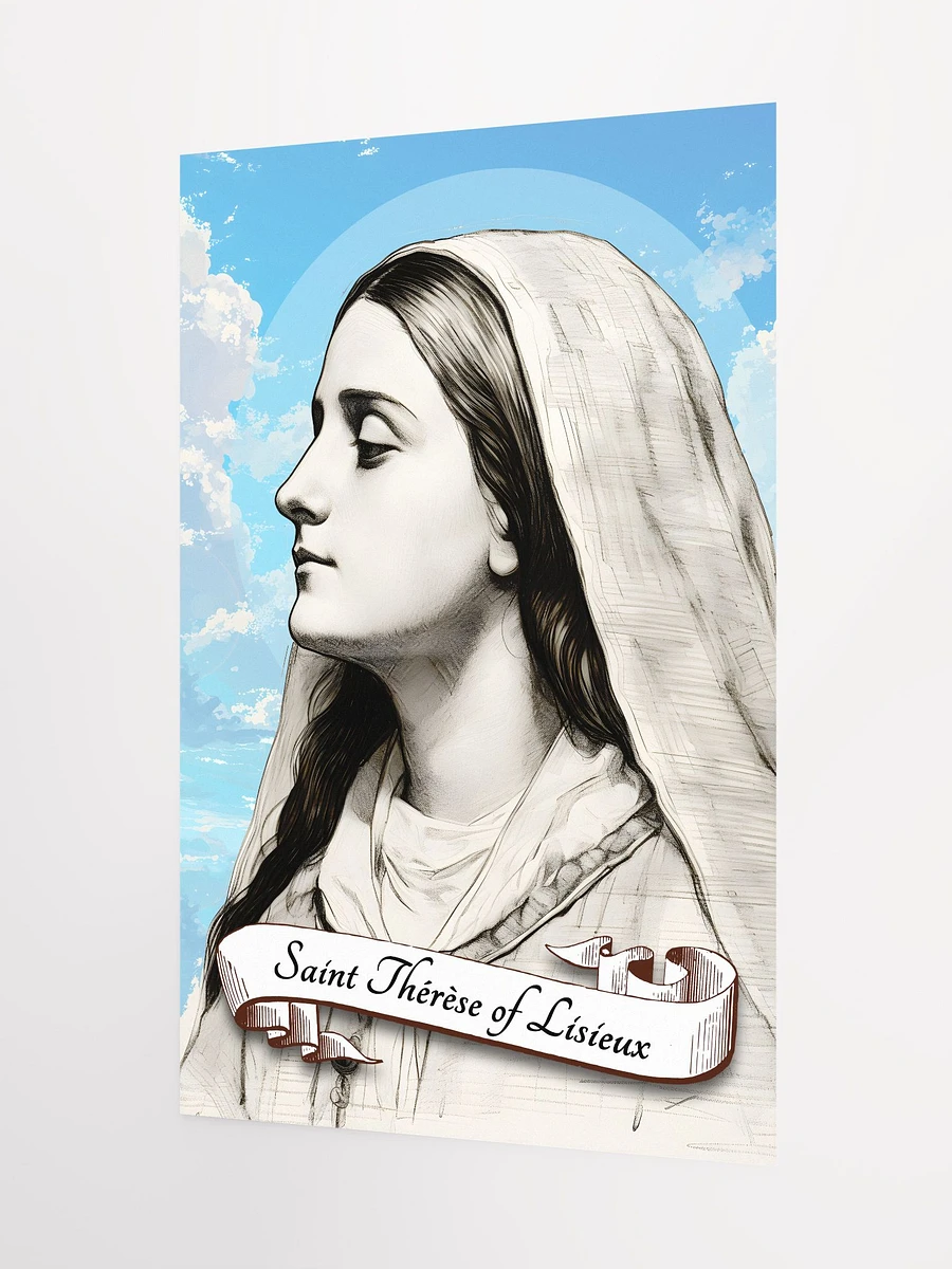 Saint Therese Of Lisieux Patron Saint of Foreign Missions, Missionaries, Priests, People Who Lost Parents, Florists, Sick People, Pilots, Aviators, Matte Poster product image (5)
