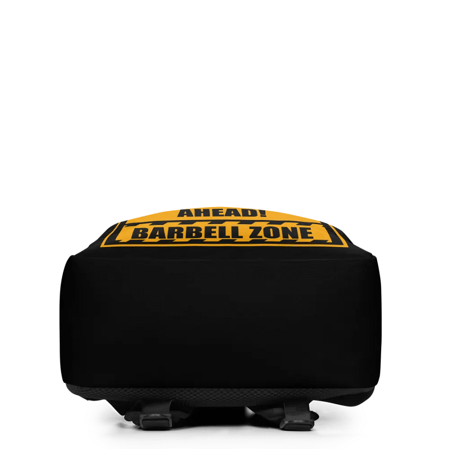 Caution Heavy Lifter Ahead Barbell Zone Backpack product image (4)