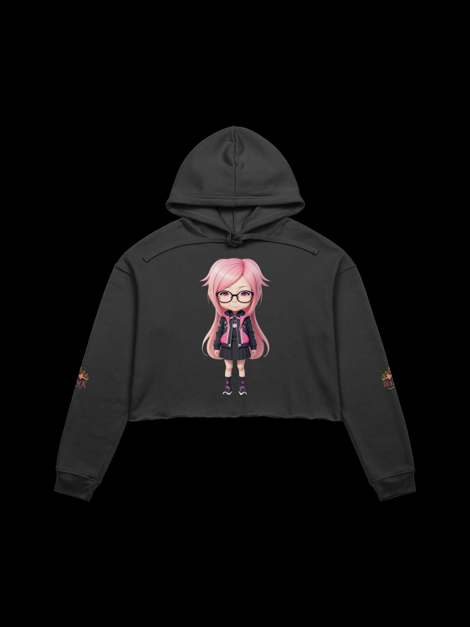(PINK CHIBI) K Crop Hoodie product image (1)