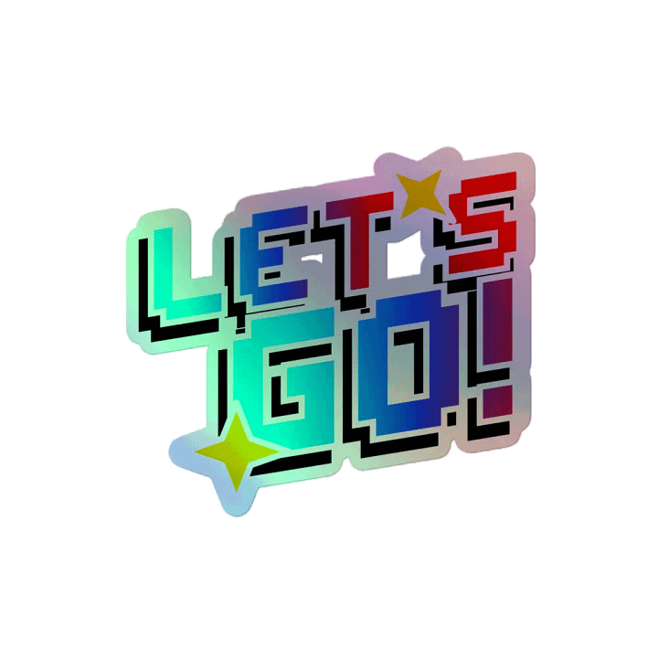 Let's Go Emote Holo Sticker product image (2)