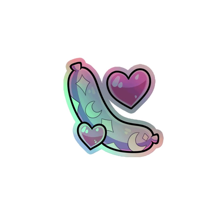Moon Sausage Holo-sticker product image (1)
