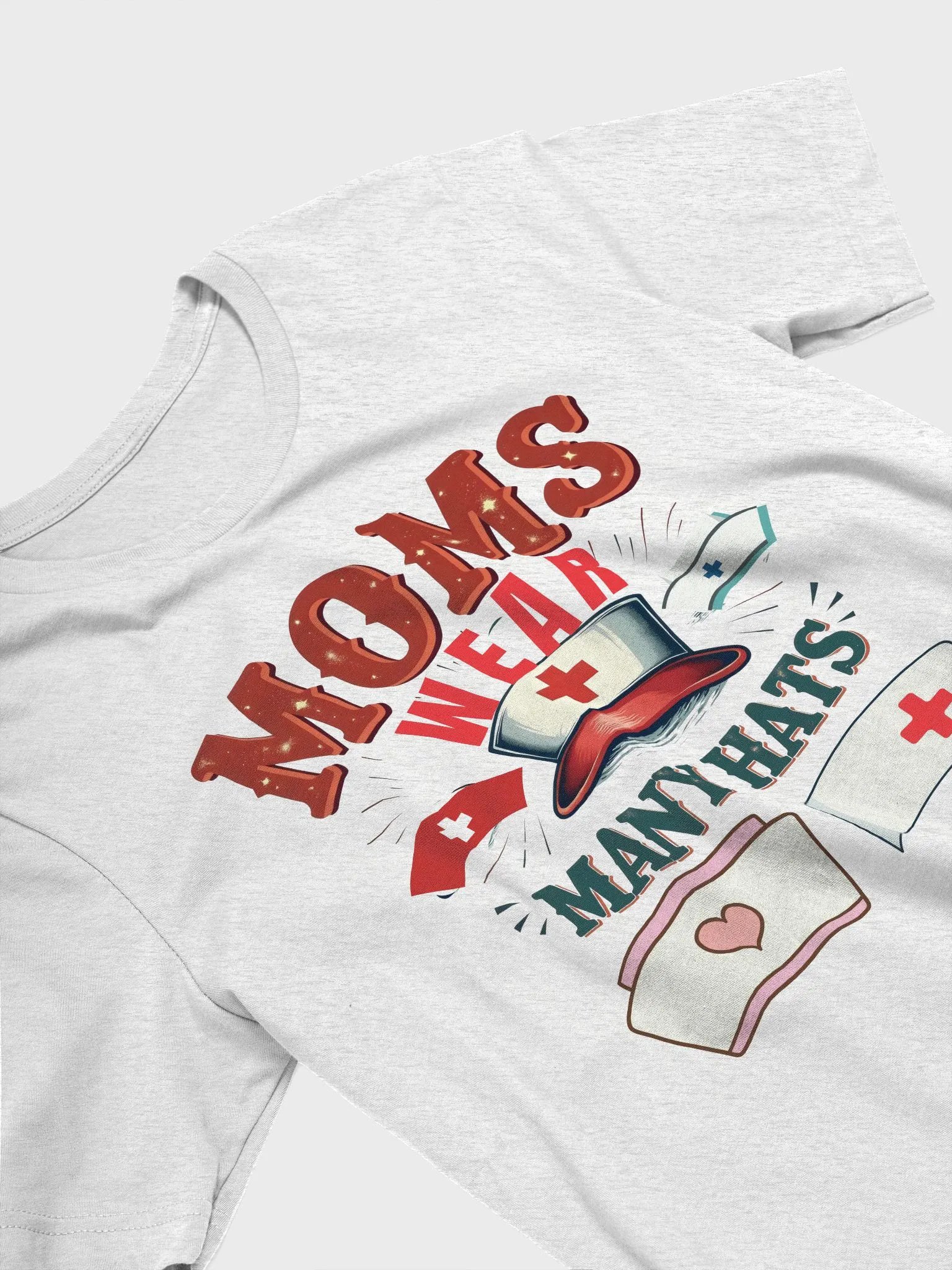 MOMS WEAR MANY HATS T-Shirt product image (27)