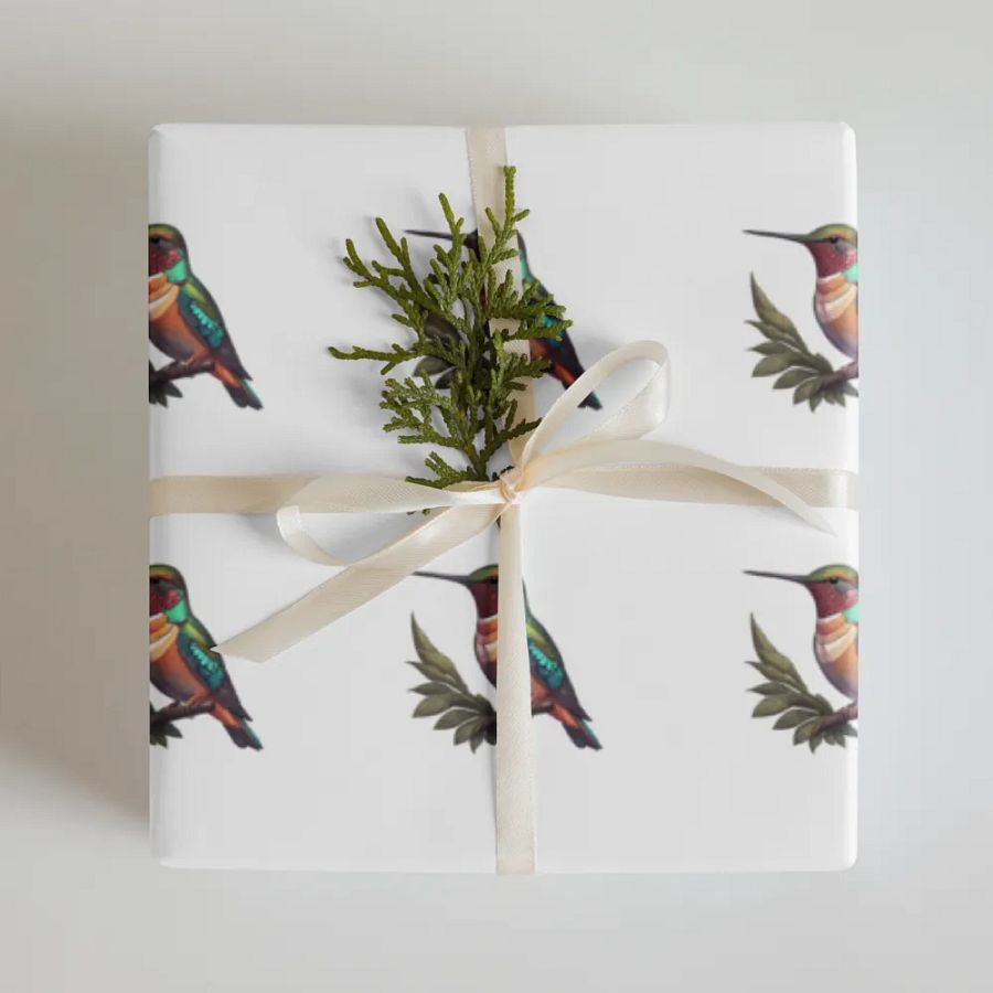 Hummingbird Wrapping Paper Set of 3 sheets product image (5)