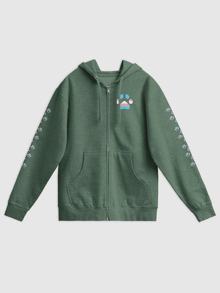 Pride Month-Trans Gender Zip-Up Hoodie product image (3)