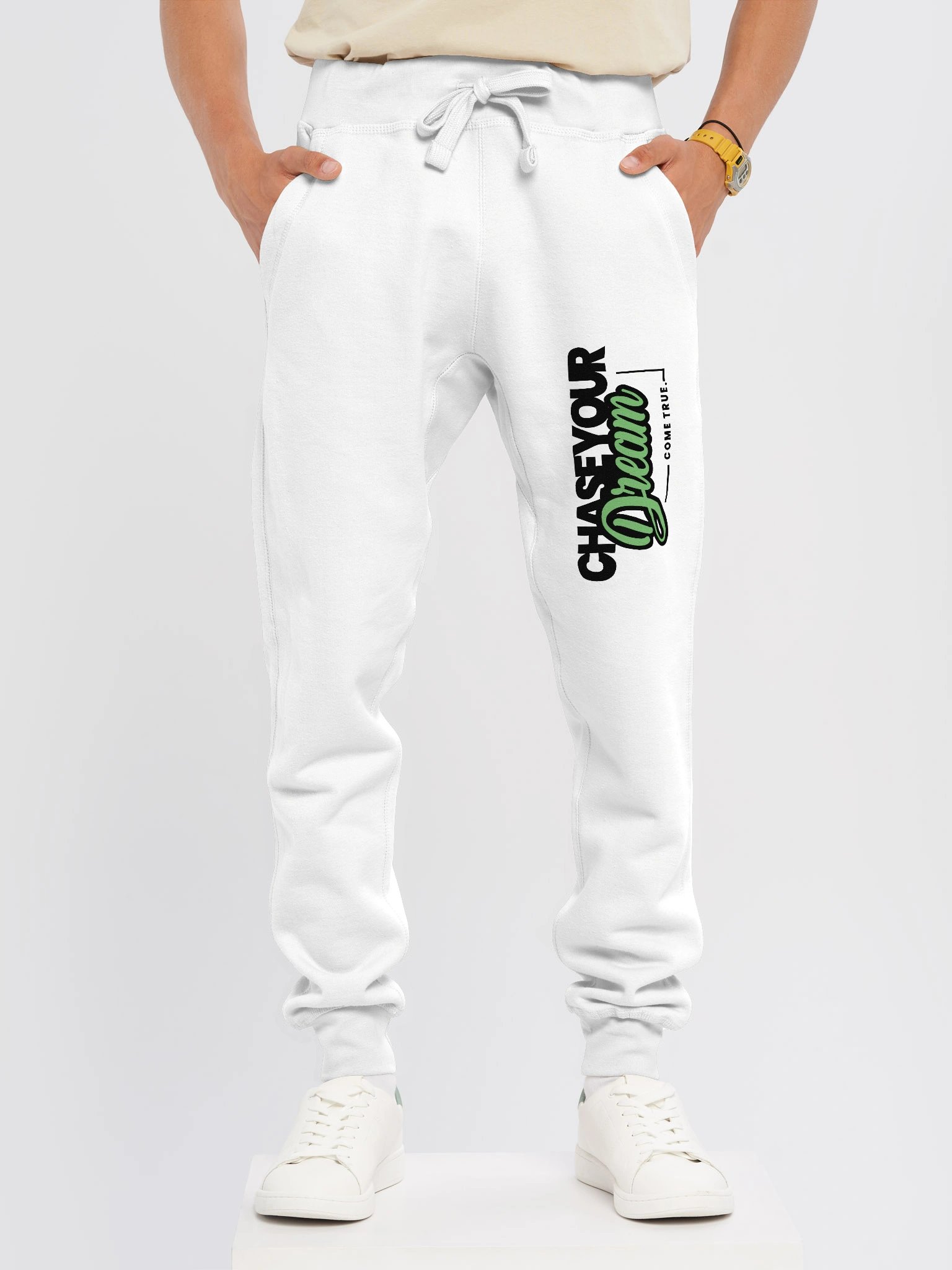 Chase Your Dream Text Lane Seven Fleece Joggers product image (1)